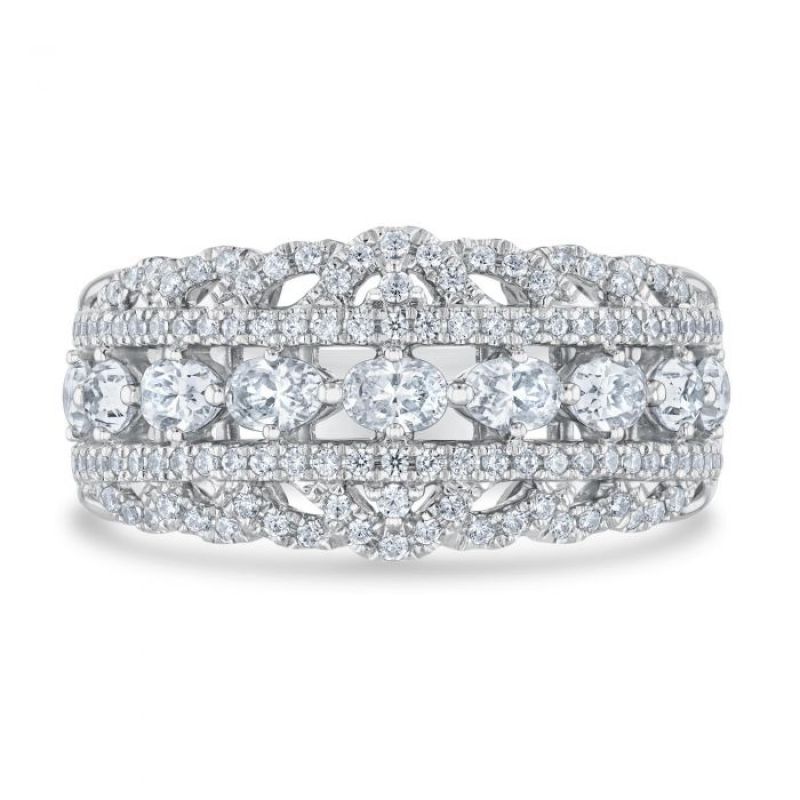 Kleinfeld Fine Jewelry 1 3/8 ctw “Prince Anniversary Band,” $3,700 at REEDS Jewelers
