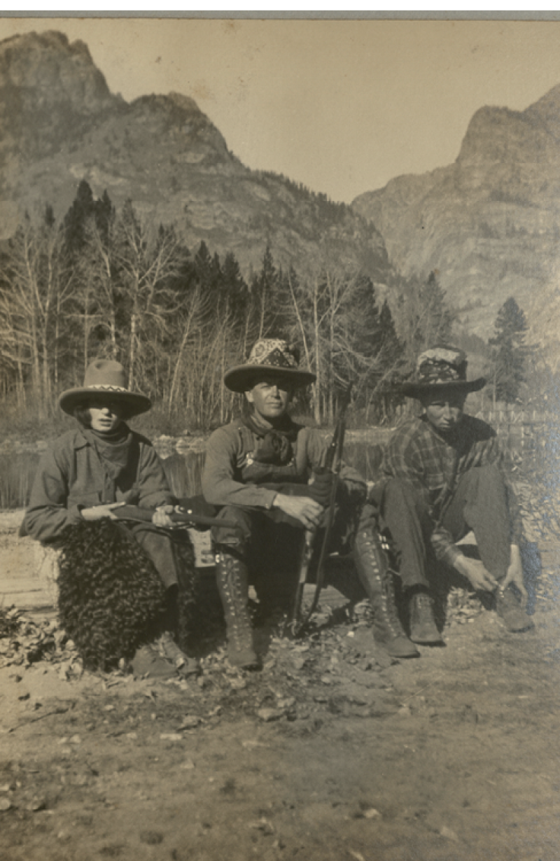Hunting in Wyoming, 1920