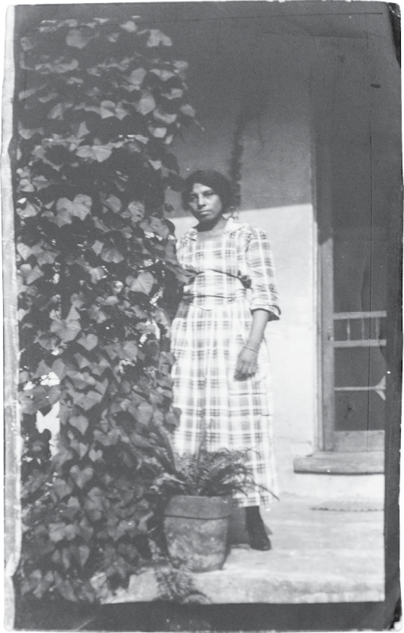 Edmund took this photograph of his stepmother, Eloise Harleston Jenkins, in Charleston in 1924.
