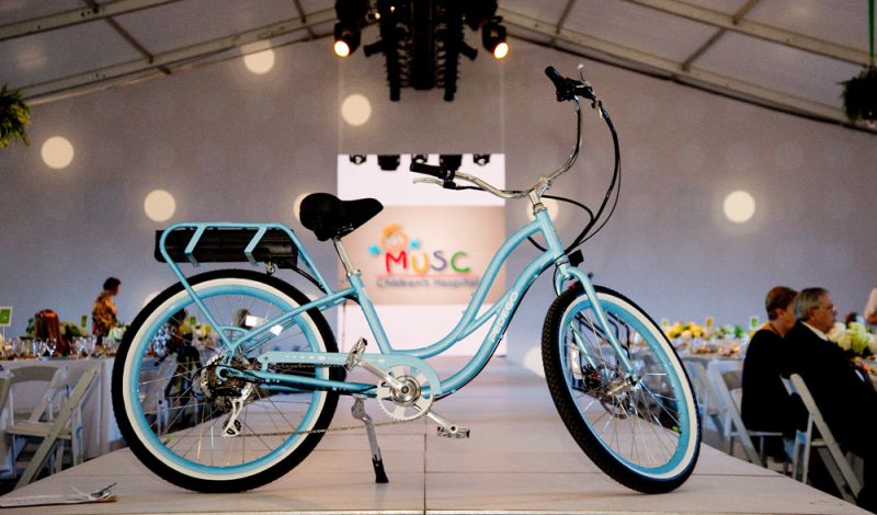 A Pedego Bike donated by Pedego Myrtle Beach was up for auction.