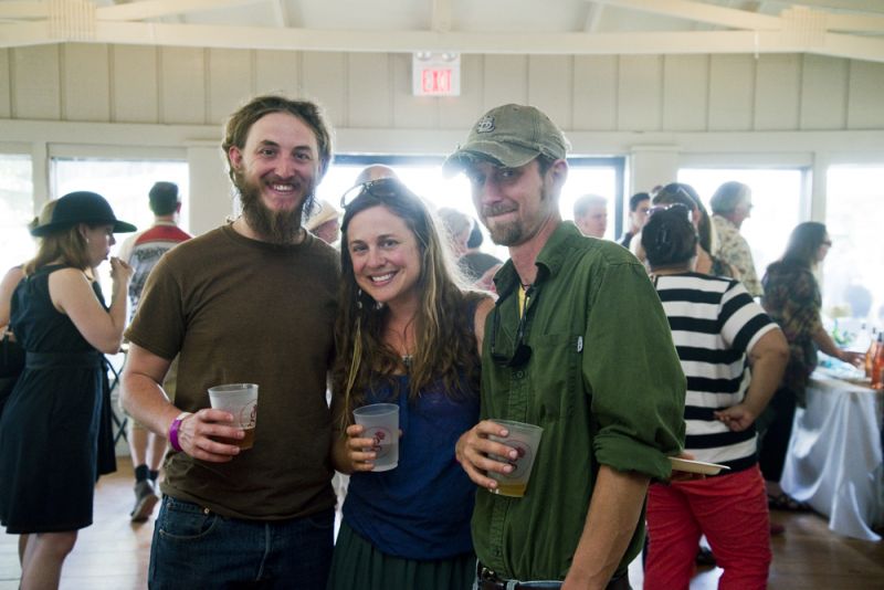 Local farmers Bo Collins (Sol Haven Farm), Rita Bachmann (Rooting Down Farms), and “Skinny” Ken Melton (Lowland Farms) enjoy an afternoon dedicated to celebrating their hard work in providing fresh, healthy, and local ingredients.