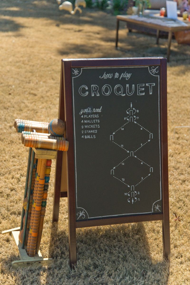 Lawn games such as croquet kept guests busy.