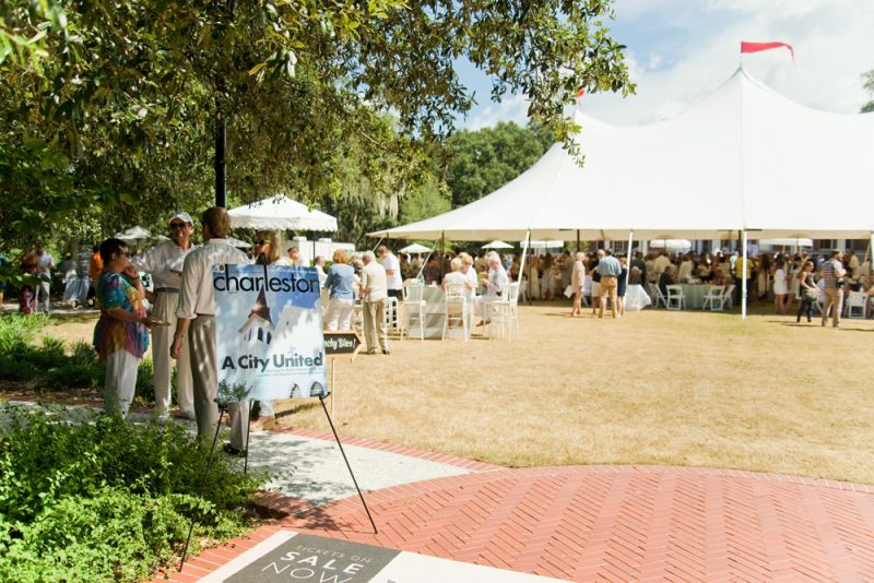 The weather could not have been better for the outdoor event at North Charleston’s Navy Yard Quarters.