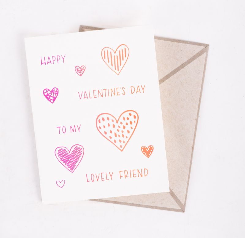 Ink Meets Paper &quot;Valentine Friend&quot; card, $5 at Abide-A-While
