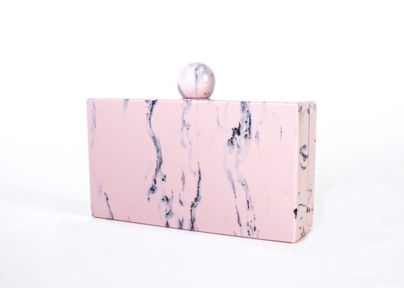 Dream Control “Marble Square” clutch in “blush,” $68 at Tres Carmen