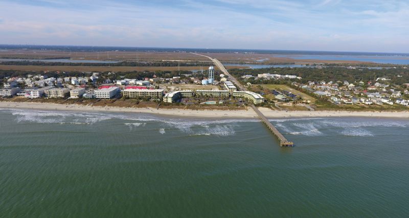 Front Beach Isle of Palms and the pier in 2017