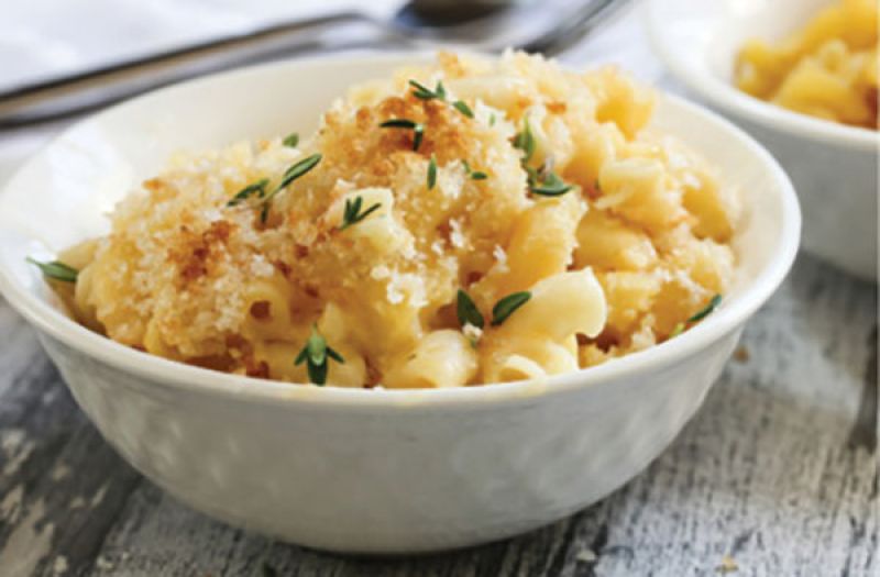 On The Side: “My wife is a vegetarian, so we really enjoy making a good mac and cheese dish together.”