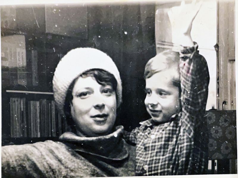 Guiding Light: A young Bekker at home in Minsk with his mother, Selima, who died when he was 15; “Today, when I think of my career, everything I do is in her memory and in her honor,” he says.