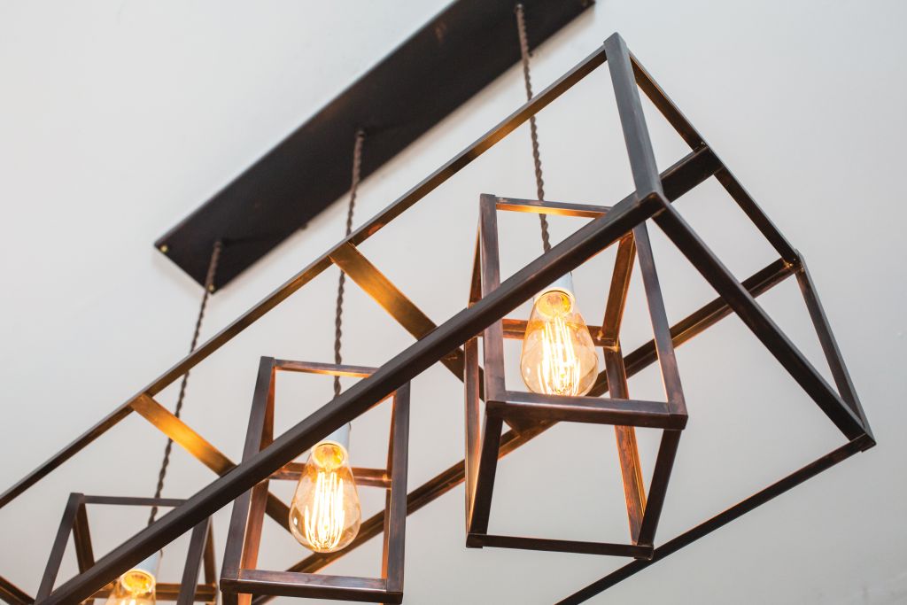 <i>The “Geometric Chandelier.” </i>