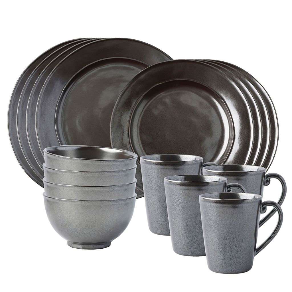 <i>The Juliska team developed subtle glazes to replicate the appearance of pewter in ceramics for this stoneware collection.</i>