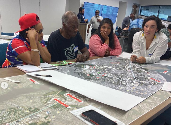 FOGC meets with residents on a monthly basis to discuss their needs and engage them in local decision making, such as at this workshop hosted by Lowcountry Rapid Transit regarding plans for a mass transit system.