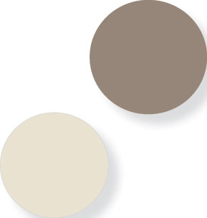 “Charleston Gray” wall paint and “Skimming Stone” ceiling paint, $97-$105 per gallon, at  Farrow and Ball
